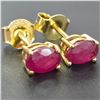 Image 1 : GOLD PLATED SILVER RUBY(0.9CT)GOLD RHODIUM PLATED