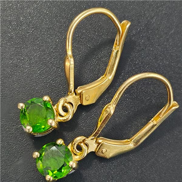 GOLD PLATED SILVER CROME TOURMALINE(0.9CT)