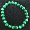 Image 1 : ROUND POLISHED MALACHITE(67.5CT) HAND MADE ELASTIC