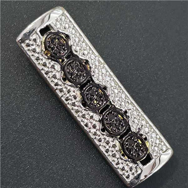 SILVER DIAMOND (0.05CT) RHODIUM PLATED PENDANT