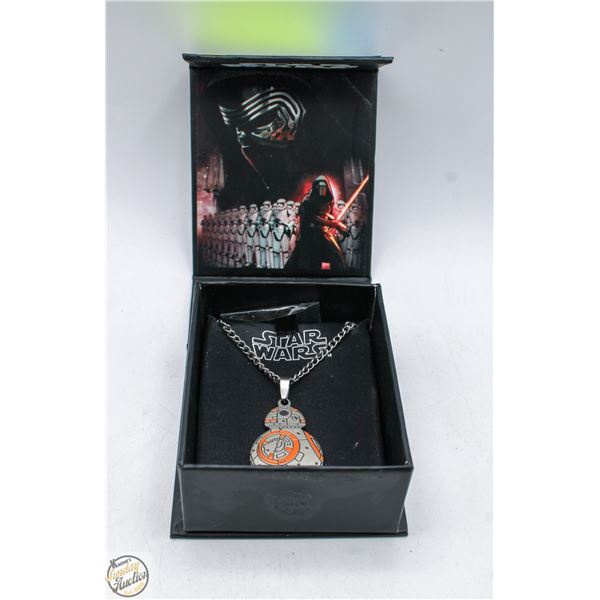 STAR WARS BB-8 DROID S/STEEL NECKLACE IN BOX