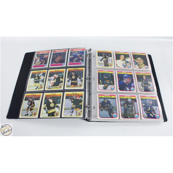 1982-1983 OPC HOCKEY CARD BINDER 187 CARDS