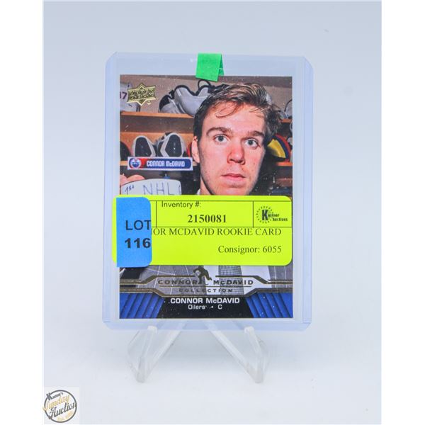 CONNOR MCDAVID ROOKIE CARD