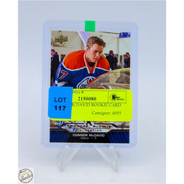 CONNOR MCDAVID ROOKIE CARD