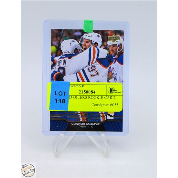 MCDAVID OILERS ROOKIE CARD