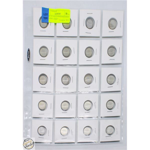 LOT OF 20 1967 COMMEMORATIVE MACKEREL DIMES