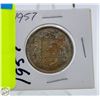 Image 1 : 1957 CDN SILVER 50 CENT COIN