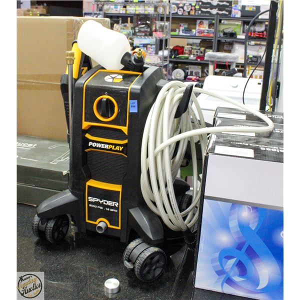 POWERPLAY SPYDER 2000PSI ELECTRIC PRESSURE WASHER