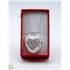 Image 1 : NEW HOLLOW HEART PENDANT NECKLACE 1.4”X1.4”