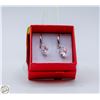 Image 1 : NEW STAINLESS STEEL EARRINGS CRYSTAL BEAD