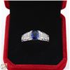 Image 1 : #3601-1.00 CT OVAL BRILLIANT CUT SYNTHETIC SAPPHIR