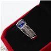 Image 2 : #3601-1.00 CT OVAL BRILLIANT CUT SYNTHETIC SAPPHIR