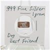 Image 1 : #3621- CANADIAN .999 FINE SILVER 1 GRAM TOKEN WITH