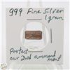 Image 1 : #3627- CANADIAN .999 FINE SILVER 1 GRAM TOKEN PROT