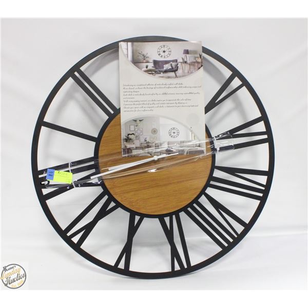 NEW ROSE GOLD COLORED ANALOG WALL CLOCK