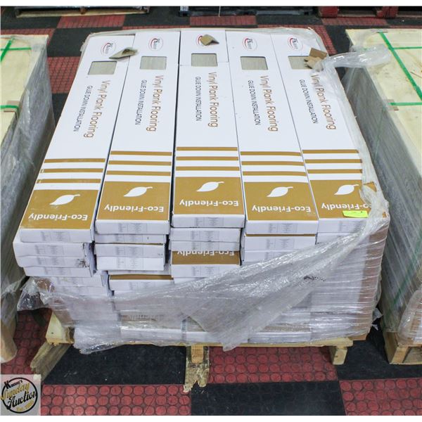 1850.75 SQ FT NEW GLUEDOWN VINYL PLANK FLOORING