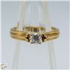 Image 1 : LADIES 14K YLW/WHT GOLD DIAMOND SOLITAIRE RING