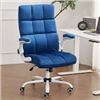 Image 1 : BRAND NEW VELVET HOME OFFICE CHAIR LARGE BLUE