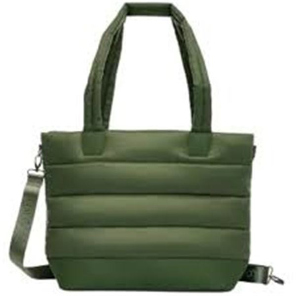 NEW LOLE PUFFER TOTE BAG GREEN