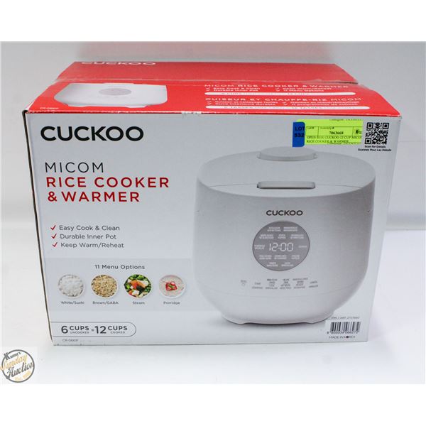 OPEN BOX CUCKOO 12 CUP MICOM RICE COOKER & WARMER