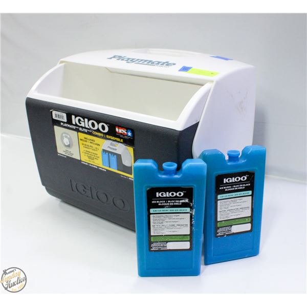 IGLOO PLAYMATE ELITE 16QT COMBO COOLER WITH ICE