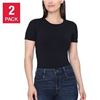 Image 1 : NEW 2PK TAHARI LARGE WOMENS SEAMLESS T-SHIRTS