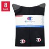 Image 1 : NEW 8 PAIRS CHAMPION MENS CREW SOCKS SIZE 7-12