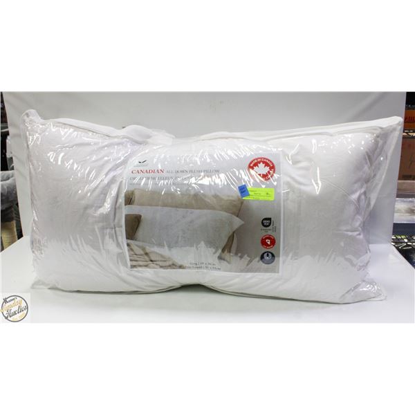 2PK WESTEX CANADIAN ALL DOWN PLUSH PILLOW KING