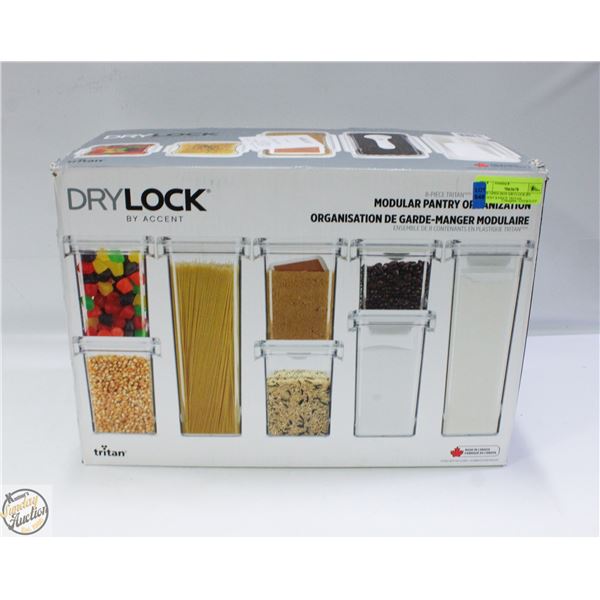 NEW OPEN BOX DRYLOCK BY ACCENT 8 PIECE TRITAN