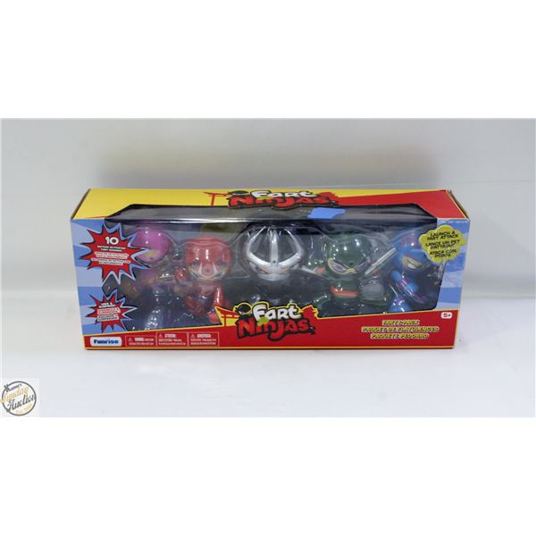 NEW WITH BOX 5 PACK OF FUNRISE FART NINJAS