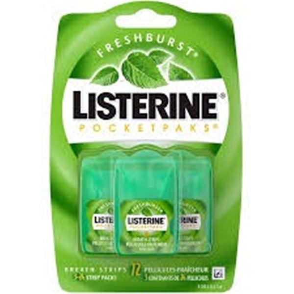 NEW 4 X 72 STRIPS PACKS LISTERINE POCKETPAKS