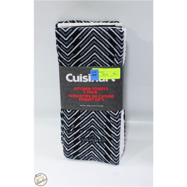 NEW 5PK CUISINART KITCHEN TOWELS