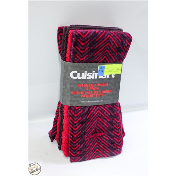 NEW 5PK CUISINART KITCHEN TOWELS