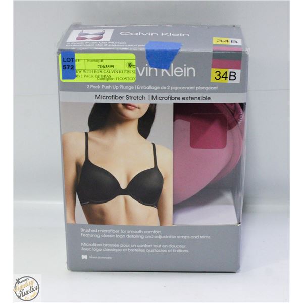 NEW WITH BOX CALVIN KLEIN SIZE 34B 2 PACK OF BRAS