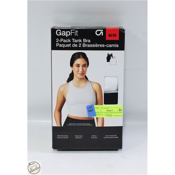 NEW OPEN BOX 2 PACK OF GAPFIT MEDIUM TANK BRAS