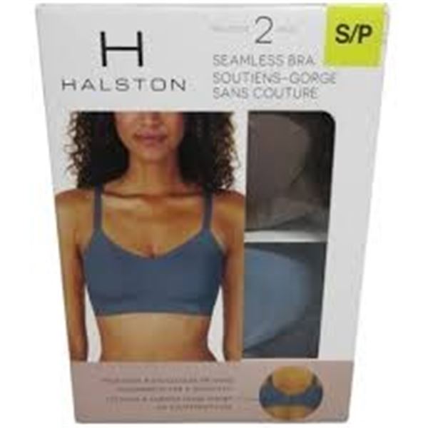 NEW 2PK HALSTON SEAMLESS BRA SMALL