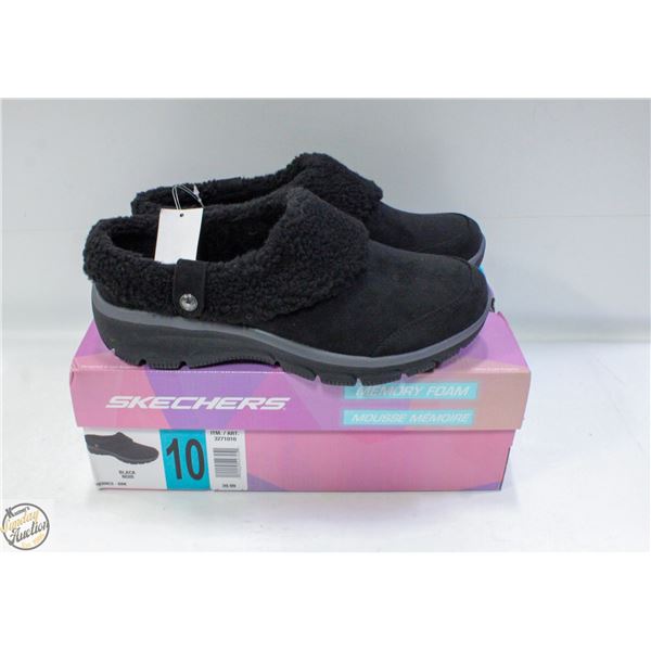 BRAND NEW SKECHERS WOMENS SIZE 10 LINED CLOGS