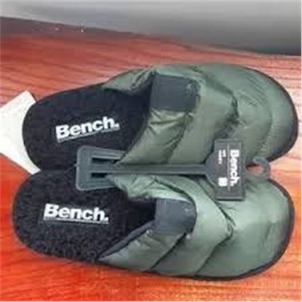 NEW BENCH DARK GREEN SLIPPERS SIZE 8