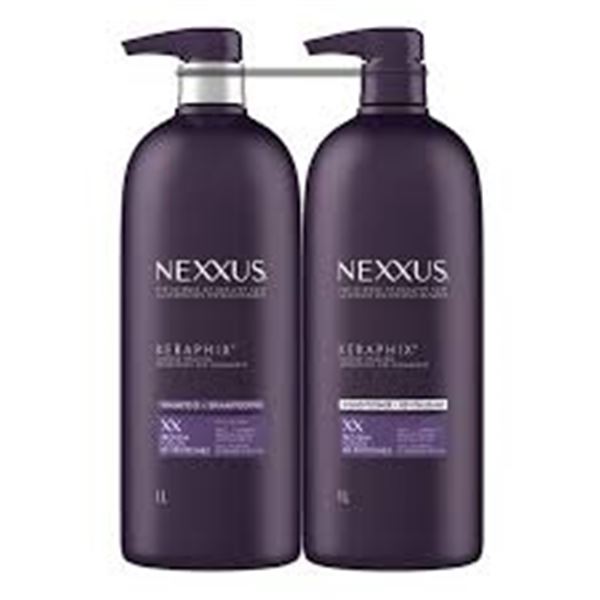 NEW 2 X 1L NEXXUS SHAMPOO + CONDITIONER BOTTLES