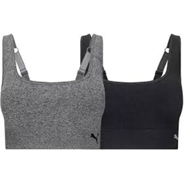 NEW 2PK PUMA SPORTS BRA XL SEAMLESS