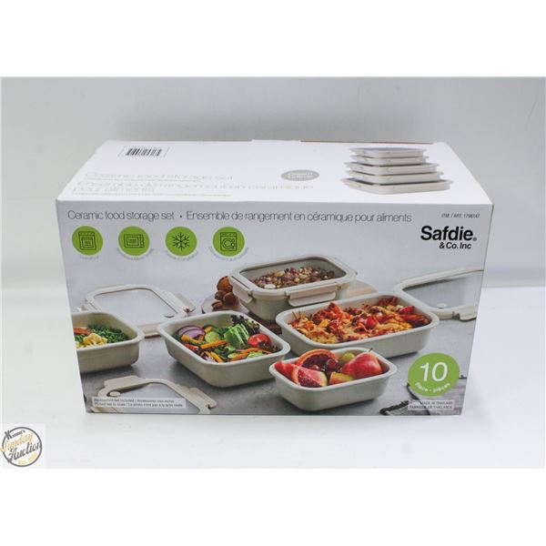 BRAND NEW SAFDIE & CO. 10 PIECE CERAMIC FOOD