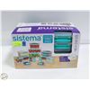 Image 1 : BRAND NEW SISTEMA 28 PIECE BPA FREE FOOD STORAGE