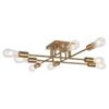 Image 1 : BRAND NEW VINLUZ MODERN SEMI FLUSH MOUNT 8 LIGHT
