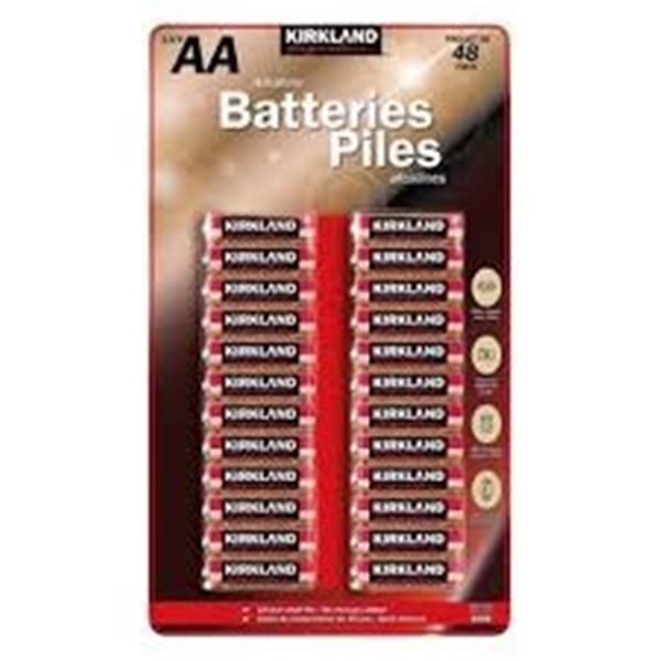 NEW W BOX KIRKLAND 48PK AA BATTERIES