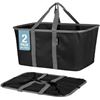 Image 1 : NEW 2PK CLEVERMADE FOLDABLE TOTE BAG