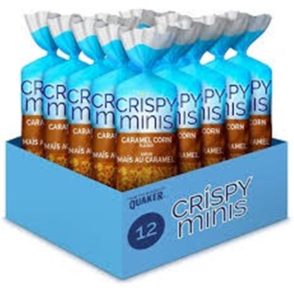 18 X 186G CRISPY MINIS RICE CAKES CARAMEL CORN