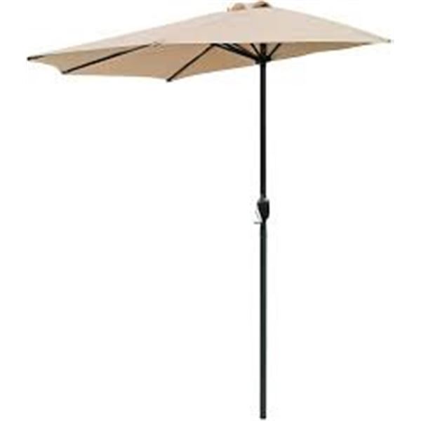 BRAND NEW SONGBATE 9FT STEEL HALF PATIO UMBRELLA
