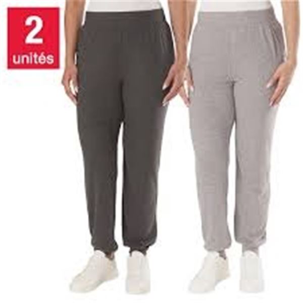 NEW 2PK LAZYPANTS WOMENS HIGH WAIST JOGGERS XS