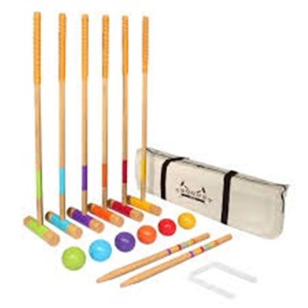 NEW GOSPORTS DELUXE CROQUET SET FULL SIZE