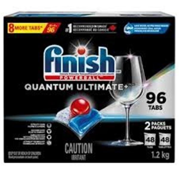 2 X 48 TABS FINISH POWERBALL QUANTUM DETERGENT